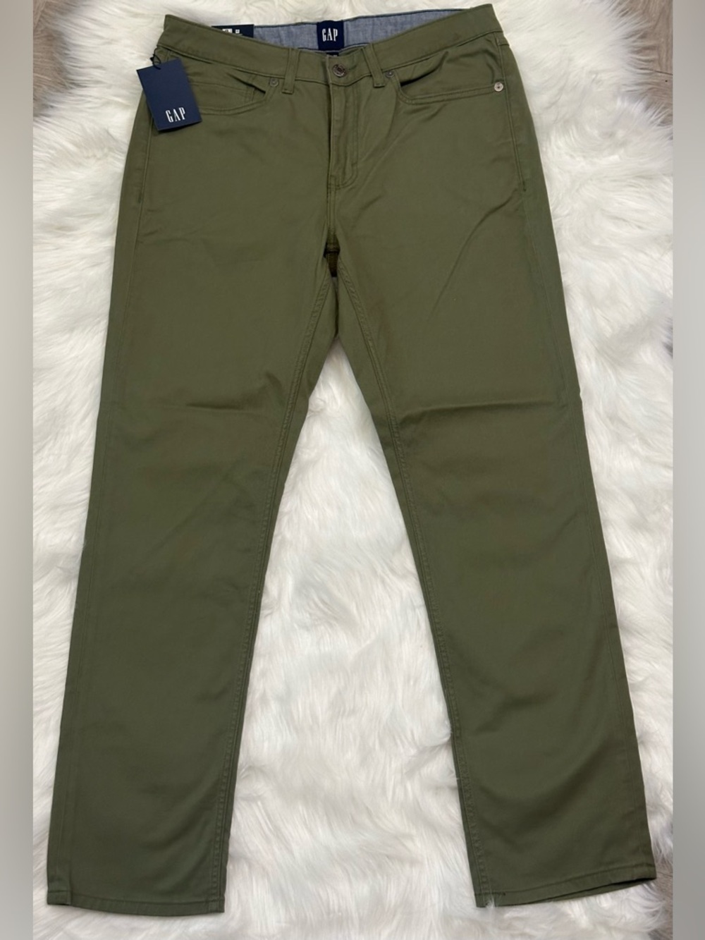 GAP Olive Green Straight Leg Pants